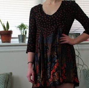 Ecote Bohemian Half Sleeve Dress